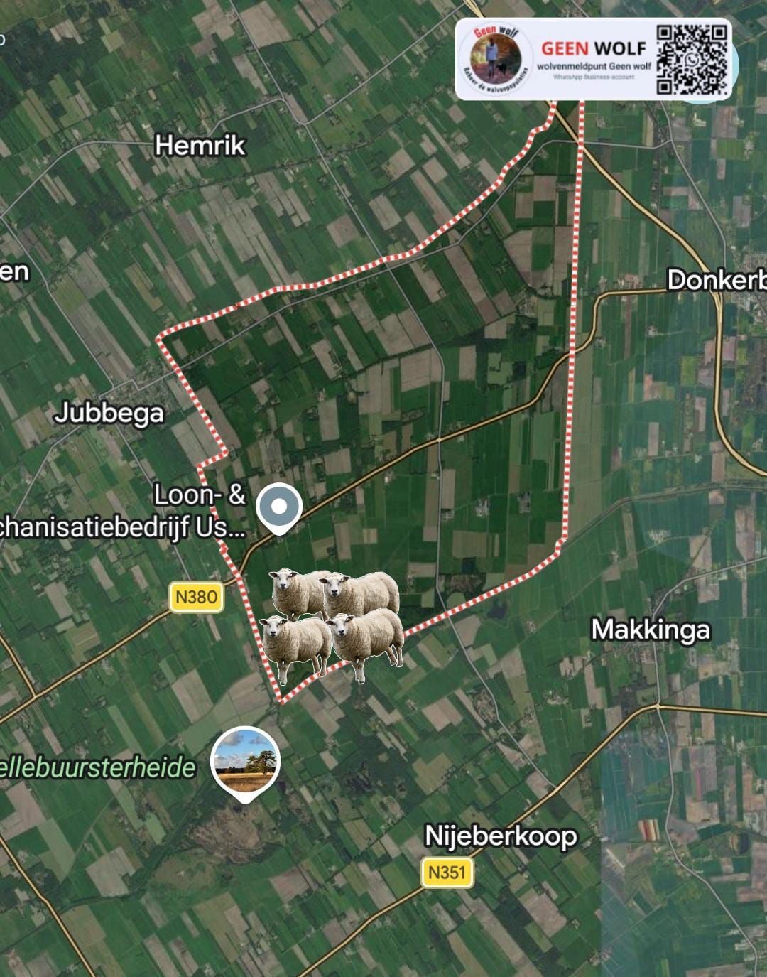 Hoornsterzwaag, Friesland Aanval 20-10-2026 07.00 uur – Geen wolf